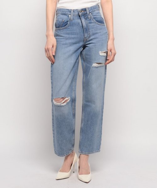 セール】SILVERTAB（TM） 94 BAGGY ミディアムインディゴ DESTRUCTED 