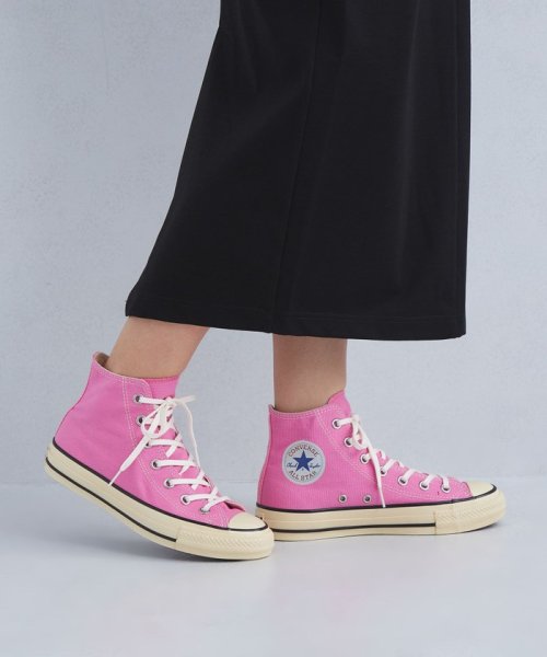 green label relaxing(グリーンレーベルリラクシング)/＜CONVERSE＞オールスター US エイジドカラーズ ＨＩ/ ハイカット スニーカー/PINK