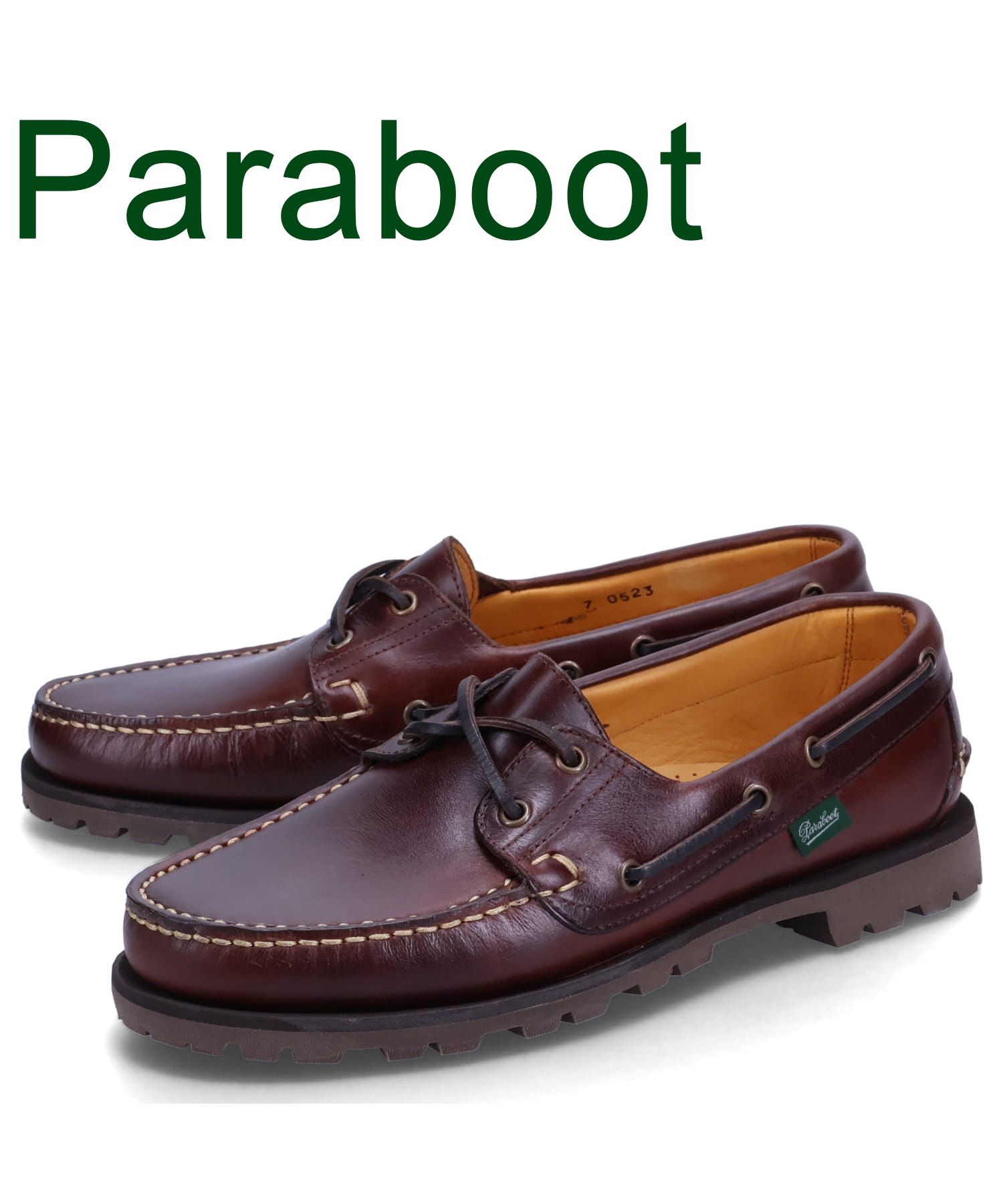 デッキシューズパラブーツ／Paraboot シューズ デッキシューズ 靴 メンズ 男性 男性用レザー 革 本革 グレー 灰色  BARTH バース MARINEソール モカシン スリッポン