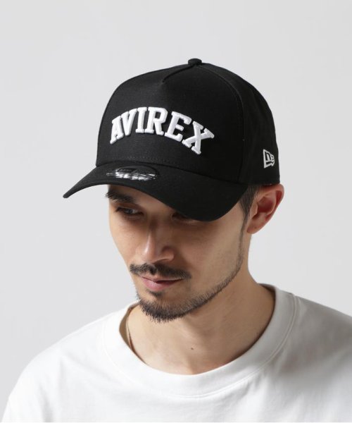 AVIREX(AVIREX)/《AVIREX × NEWERA》9FORTY A－FRAME LOGO CAP ADJUSTABLE / 9フォーティー Aフレーム ロゴ/ブラック