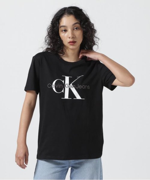 B'2nd(ビーセカンド)/Calvin Klein Jeans（カルバンクラインジーンズ）モノグラムロゴTシャツ/ブラック