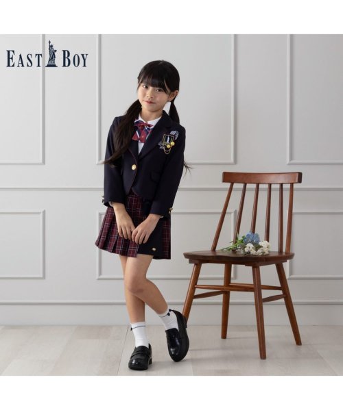 MAC HOUSE(kid's)(マックハウス（キッズ）)/EASTBOY イーストボーイ 女児入学スーツ 3点セット 335206851/ネイビー