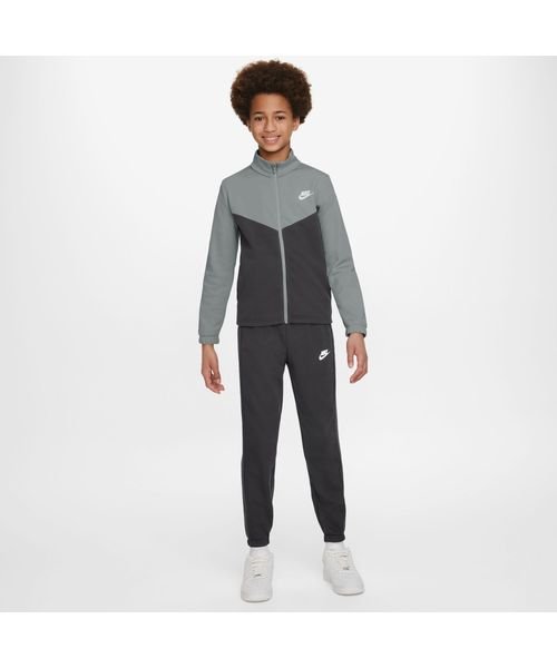 NIKE(NIKE)/K NSW TRACKSUIT POLY FZ HBR/SMOKEGREY/ANTHRACITE/WHITE