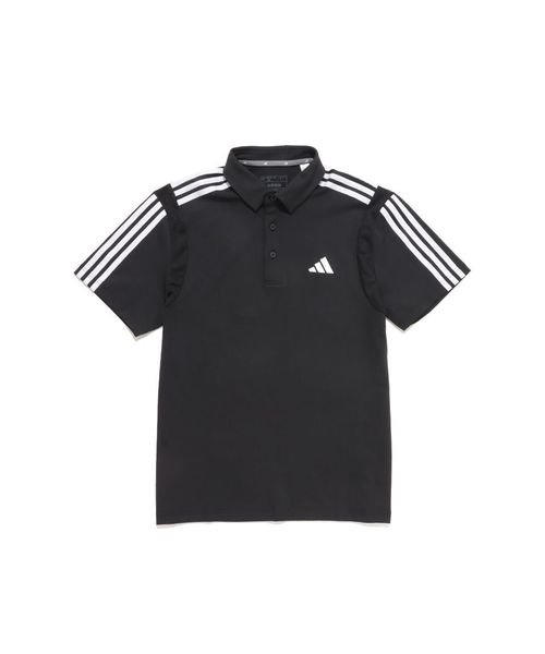 Adidas(アディダス)/ＨＥＡＴ．ＲＤＹスリーストライプス　半袖ストレッチシャツ/ブラック