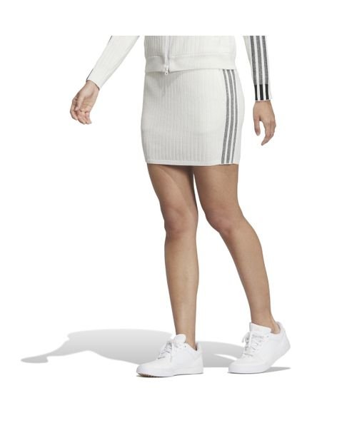 Adidas(アディダス)/スリーストライプス　ニットスカート/ホワイト
