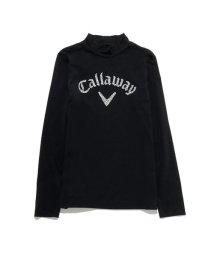 Callaway/天竺長袖モックネックロゴプリントシャツ/505881024