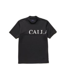 Callaway(キャロウェイ)/ストレッチスムース半袖モックネックシャツ/ブラック