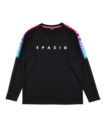 SPAZIO(スパッツィオ)/グラデーションキリカエロングプラシャツ/ブラック