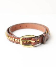 ar/mg(エーアールエムジー)/【W】【US－TL－2377， US－TL－2378】【it】【TL】【TORY LEATHER】1" Bridle Leather Clincher Belt/ブラウン
