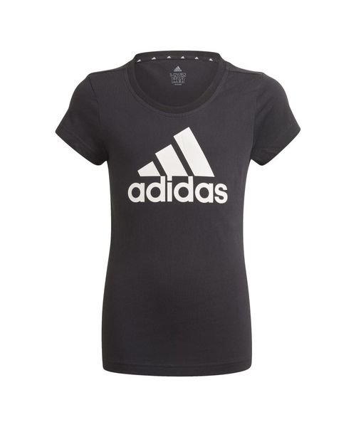 Adidas(アディダス)/エッセンシャルズ ビッグロゴ 半袖Tシャツ / YG ESSENTIALS BIG LOGO TEE/ブラック/ホワイト