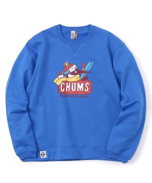 CHUMS(チャムス)/Skiing Booby Crew Top (スキーング　ブービー クルートップ)/BLUE