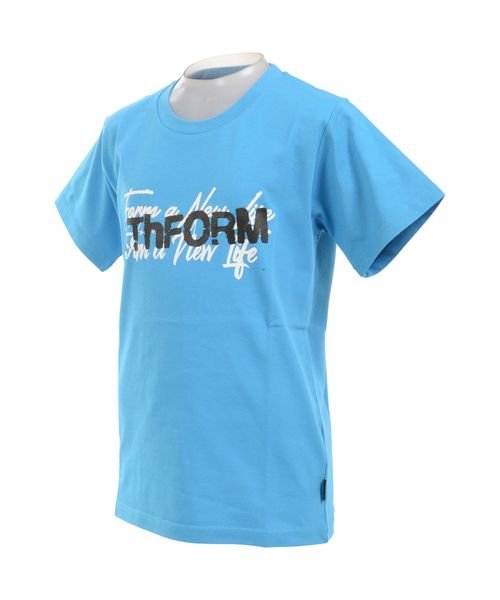 ATHFORM(アスフォーム)/ジュニアスプレーグラフィックTシャツ/ブルー