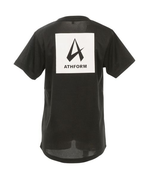 ATHFORM(アスフォーム)/ジュニアバックプリントTシャツ/ブラック