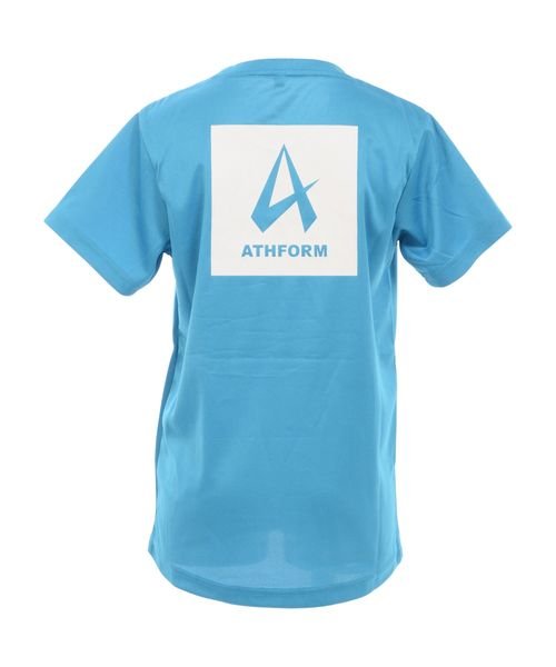 ATHFORM(アスフォーム)/ジュニアバックプリントTシャツ/ブルー