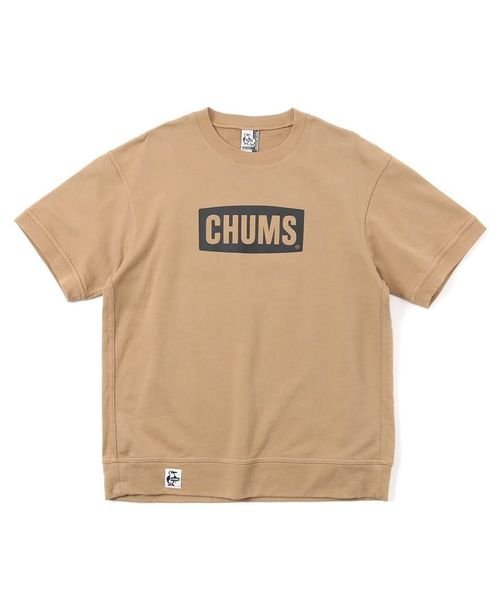 CHUMS(チャムス)/S/S CHUMS Logo Crew Top (S/S　チャムス　ロゴ　クルートップ)/BEIGE×BLACK