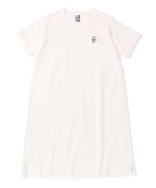 CHUMS(チャムス)/Booby Pique Crew One－Piece (ブービー　ピケ　クルー　ワンピース)/WHITE