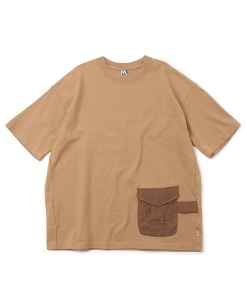 CHUMS(チャムス)/Heavy Weight Utility Pocket T－Shirt (ヘビーウェイト　ユーティリティ　ポケット　Tシャツ)/BEIGE