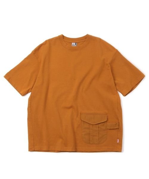 CHUMS(チャムス)/Heavy Weight Utility Pocket T－Shirt (ヘビーウェイト　ユーティリティ　ポケット　Tシャツ)/BROWN