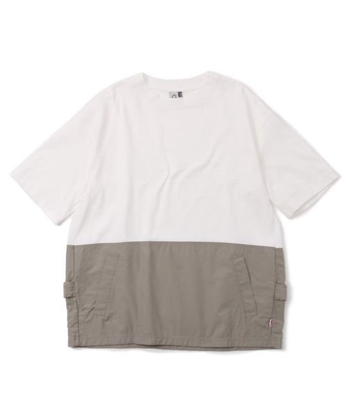 CHUMS(チャムス)/Heavy Weight Backside Utility Pocket T－Shirt (ヘビーウェイト　バックサイドユーティリティポケット　Tシャツ)/WHITE