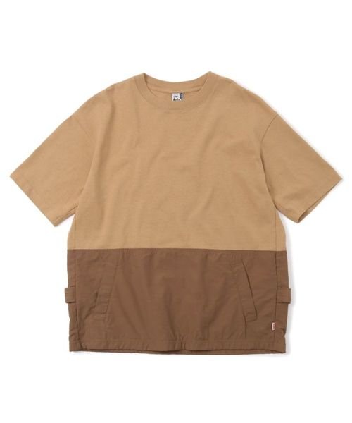 CHUMS(チャムス)/Heavy Weight Backside Utility Pocket T－Shirt (ヘビーウェイト　バックサイドユーティリティポケット　Tシャツ)/BEIGE