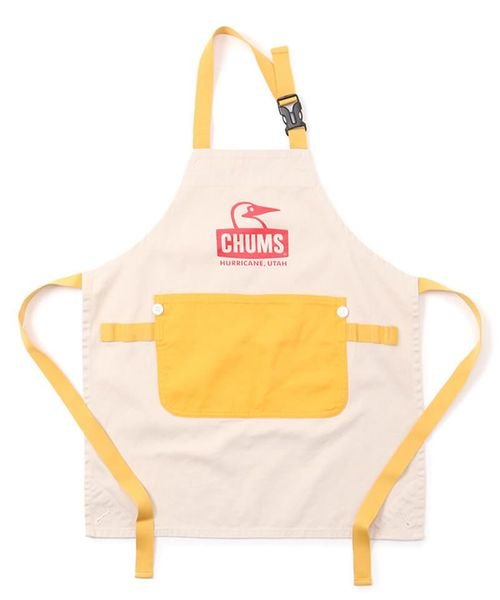 CHUMS(チャムス)/Kid's Booby Face Apron (キッズ　ブービーフェイス　エプロン)/NATURAL/YELLOW