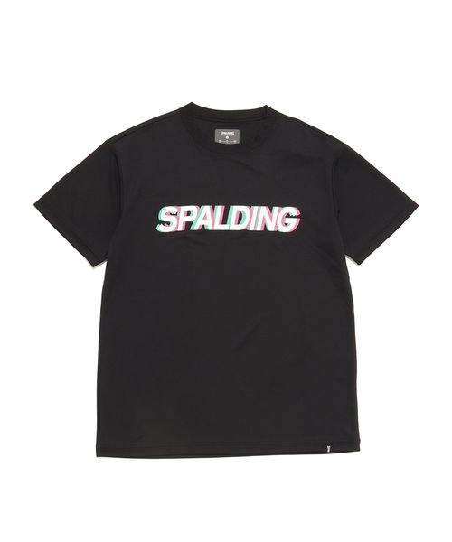 SPALDING(スポルディング)/Tシャツ レイヤーロゴ/BLK