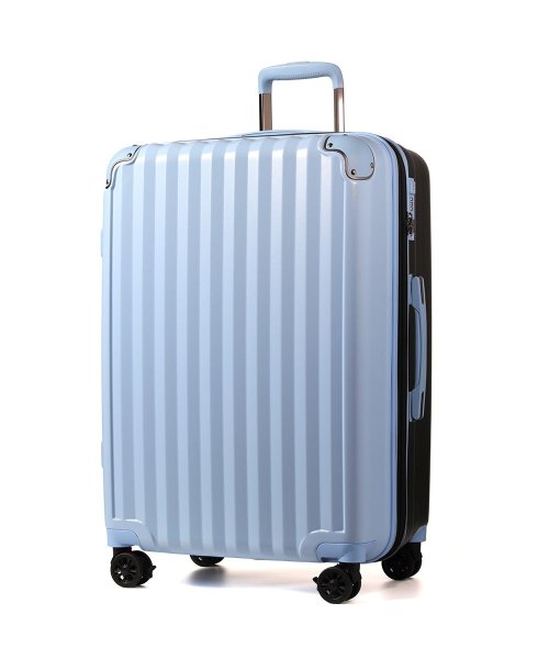 tavivako(タビバコ)/Proevo スーツケース キャリーケース l 大型 拡張 大容量 ストッパー付き ドリンクホルダー ダイヤル TSA 受託手荷物 キャリーバッグ/ブルー