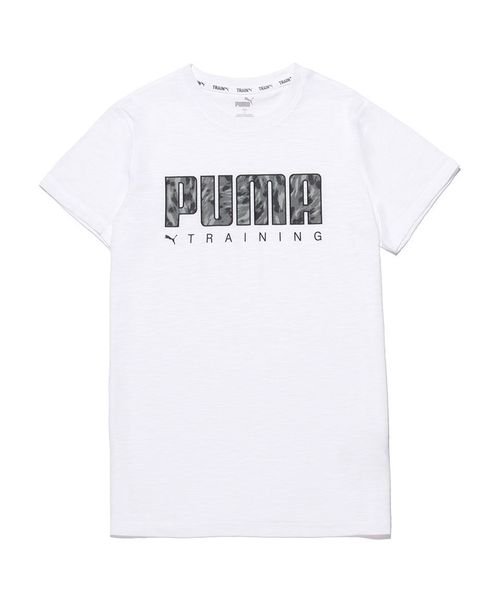 PUMA(PUMA)/PERFORMANCE LOGO FILL SS Tシャツ/プーマホワイト