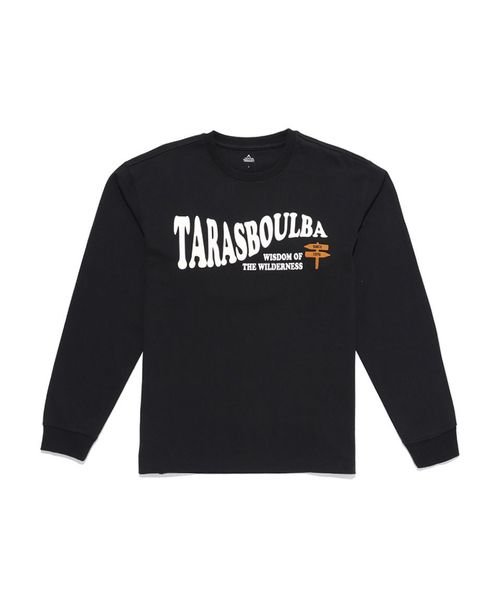 TARAS BOULBA(タラスブルバ)/ヘビーコットンロングTシャツ（ロゴプリント）/ブラック