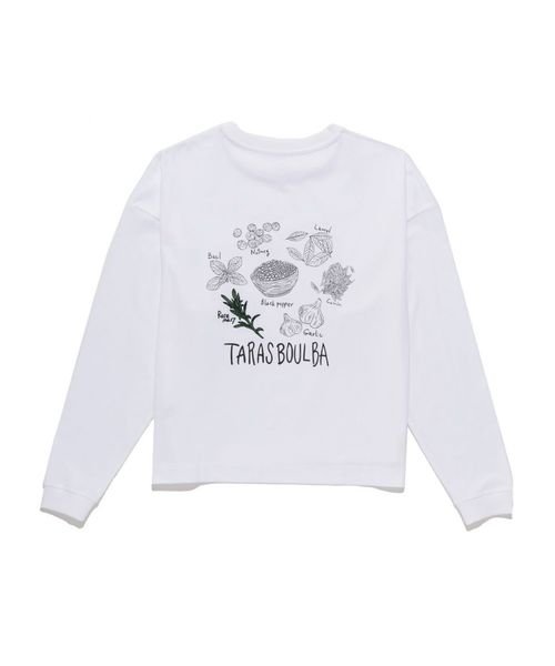 TARAS BOULBA(タラスブルバ)/レディース ヘビーコットンロングTシャツ（スパイス）/ホワイト