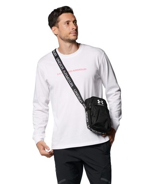 UNDER ARMOUR(アンダーアーマー)/UA HEAVY WEIGHT CHARGED COTTON LONG SLEEVE GRAPHIC T－SHIRT/WHITE//