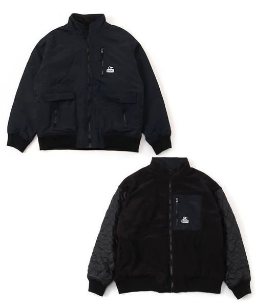 CHUMS(チャムス)/Fleece Back Reversible Jacket (フリース バック リバーシブル ジャケット)/BLACK