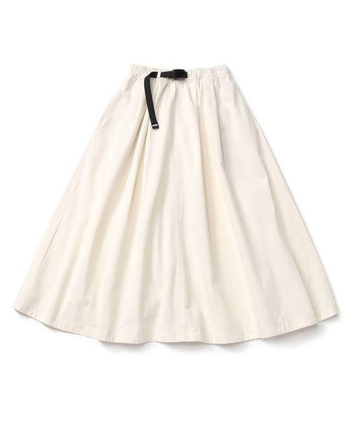 CHUMS(チャムス)/Two Tuck Wide Skirt TC (ツータック ワイド スカート ＴＣ)/WHITE
