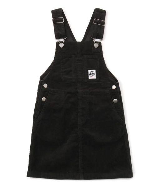 CHUMS(チャムス)/Kid's All Over The Corduroy Overall Skirt (キッズ オールオーバーザコーデュロイ オーバーオールスカート)/CHARCOAL