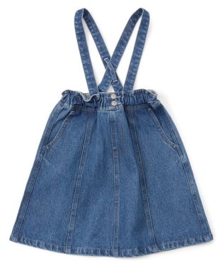 CHUMS/Kid's Suspenders Denim Skirt (キッズ サスペンダー デニムスカート)/505885242