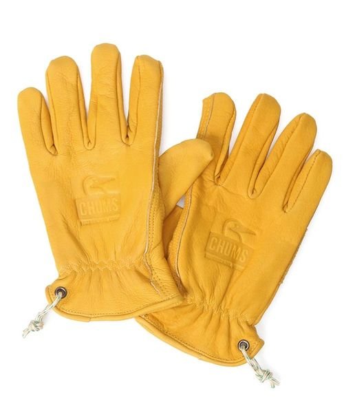CHUMS(チャムス)/Booby Face Leather Gloves (ブービーフェイス レザー グローブ)/YELLOW