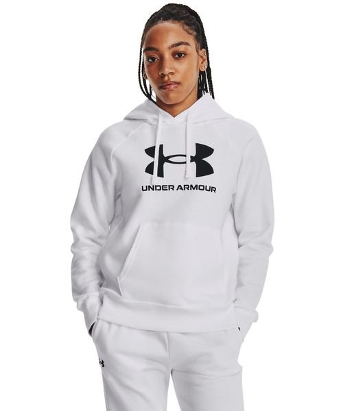 UNDER ARMOUR(アンダーアーマー)/UA RIVAL FLEECE BIG LOGO HDY/WHITE//BLACK