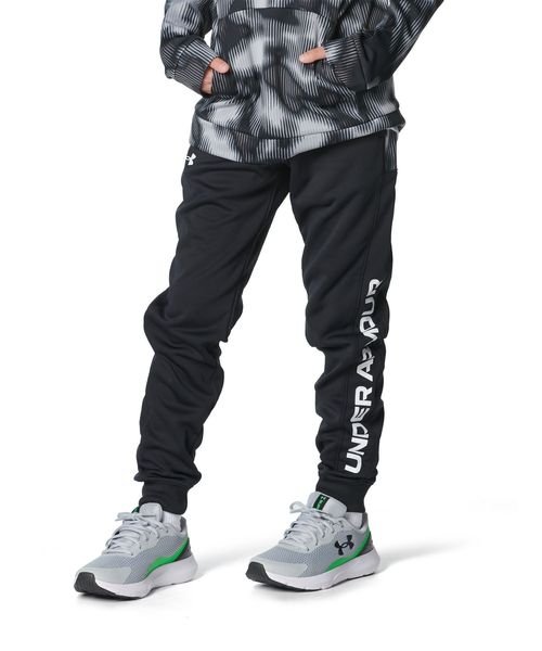 UNDER ARMOUR(アンダーアーマー)/UA ARMOUR FLEECE PRINTED JOGGER PANTS/BLACK//WHITE