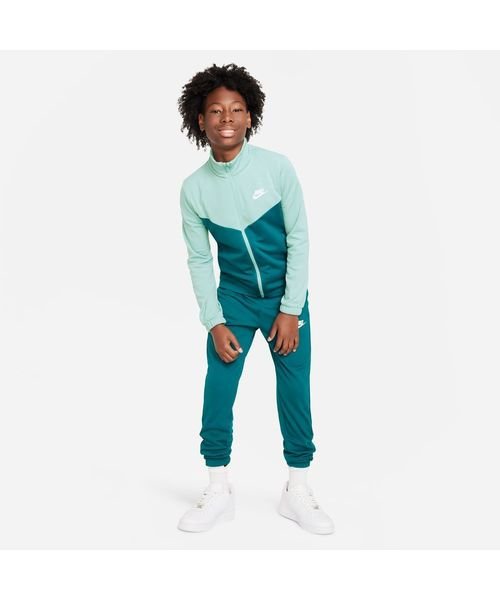 NIKE(NIKE)/K NSW TRACKSUIT POLY FZ HBR/MINERAL/GEODETEAL/WHITE