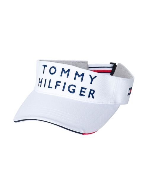 TOMMY HILFIGER GOLF(トミーヒルフィガーゴルフ)/トミー ヒルフィガー ゴルフ バイザー レディース/ホワイト