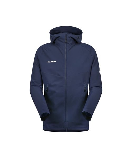 MAMMUT(マムート)/MACUN 2.0 SO HOODED JACKET AF MEN/MARINE