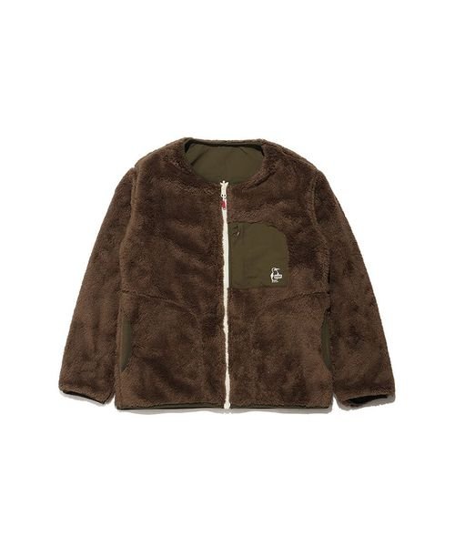 CHUMS(チャムス)/ELMO FLEECE REVERSIBLE BLOUSON (エルモフリース リバーシブル ブル)/BROWN/KHAKI