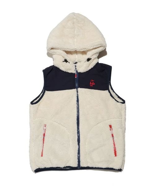 CHUMS(チャムス)/ELMO FLEECE VEST (エルモフリース ベスト)/IVORY/NAVY