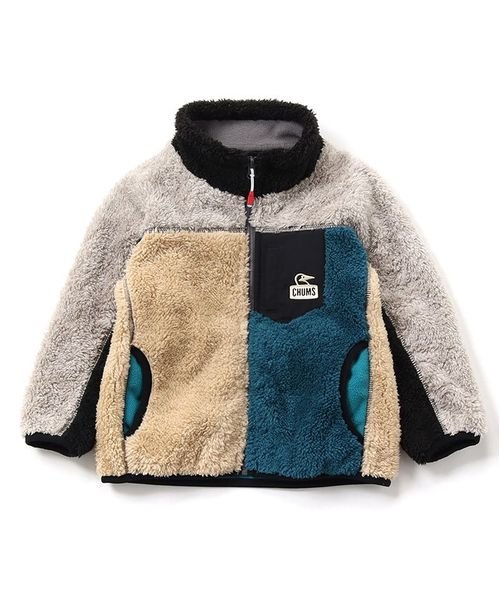 CHUMS(チャムス)/KIDS BONDING FLEECE JACKET (キッズ ボンディングフリース シ)/TEALCRAZY