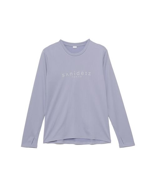 sanideiz TOKYO(サニデイズ トウキョウ)/for RUN テックカノコ クルーネックロゴプリント長袖 LADIES/ライラック