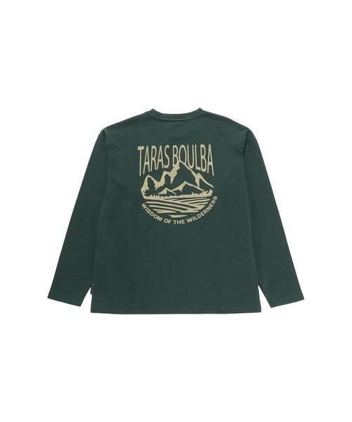 TARAS BOULBA(タラスブルバ)/ヘビーコットン ロングTシャツ（マウンテン）/グリーン