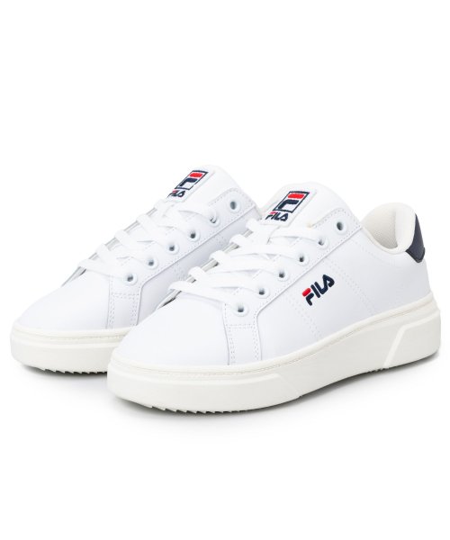 FILA（Shoes）(フィラ（シューズ）)/COURT PLUMPY LITE/ コートプランピーライト  カジュアル軽量スニーカー  / ホワイト/ホワイト