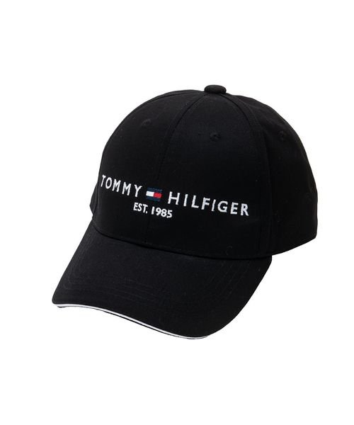 TOMMY HILFIGER GOLF(トミーヒルフィガーゴルフ)/トミーフィルフィガーゴルフ　キャップ ＴＨ ロゴ/ブラック