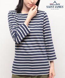 SAINT JAMES(セントジェームス)/【SAINT JAMES / セントジェームス】GALATHEE2 ガラテア 4131 MARINE/ECRU 36/ネイビー