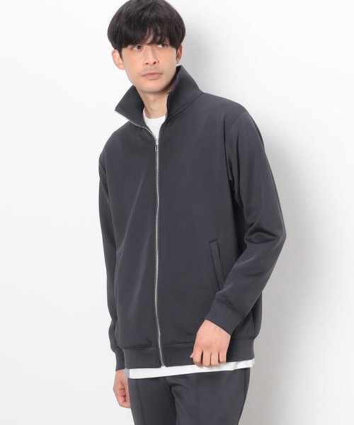 COMME CA ISM MENS(コムサイズム（メンズ）)/【セットアップ対応】ファンクショナルジャージ ジップアップブルゾン/チャコールグレー